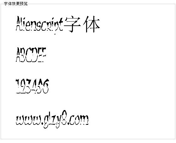 Alienscript字体