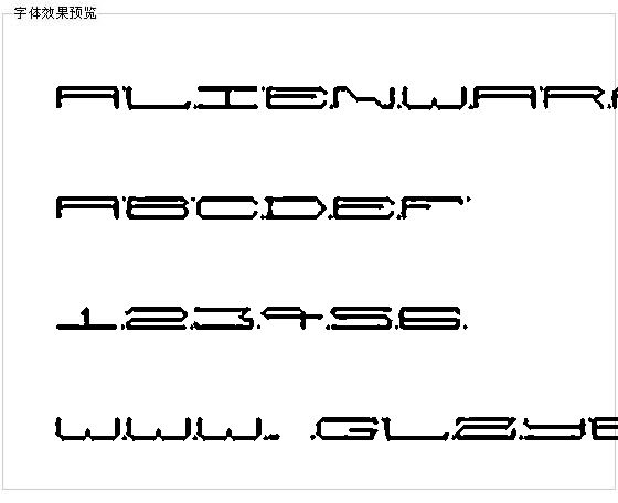 Alienwarping字体