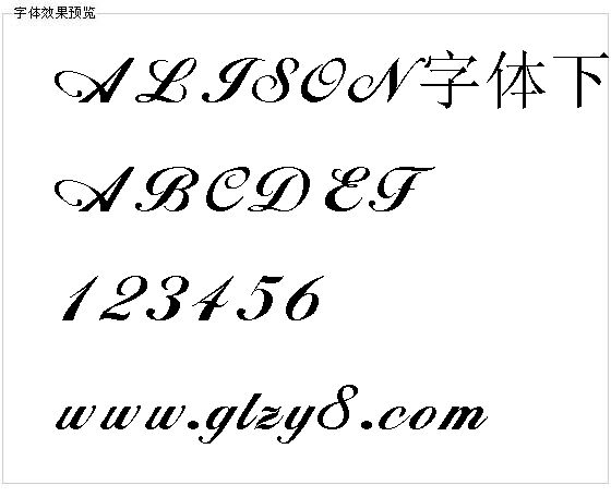 ALISON字体下载