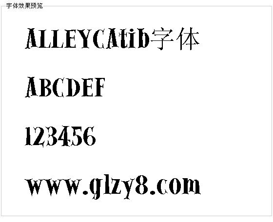 ALLEYCAtib字体