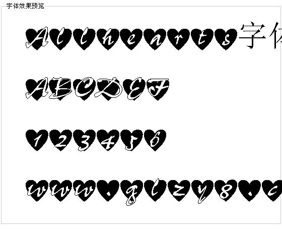 Allhearts字体