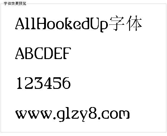 AllHookedUp字体