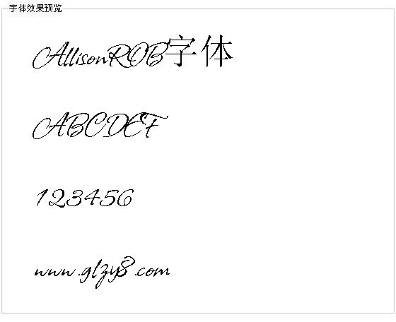 AllisonROB字体