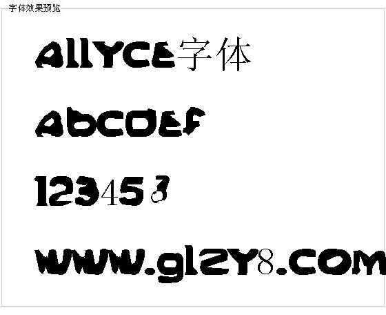 ALLYCE字体