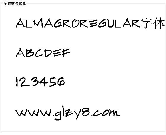 ALMAGROREGULAR字体