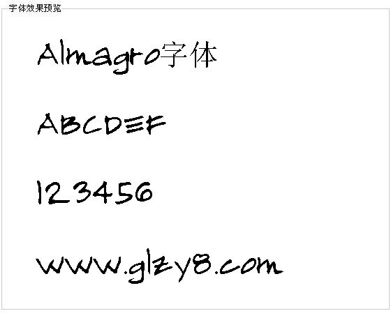 Almagro字体