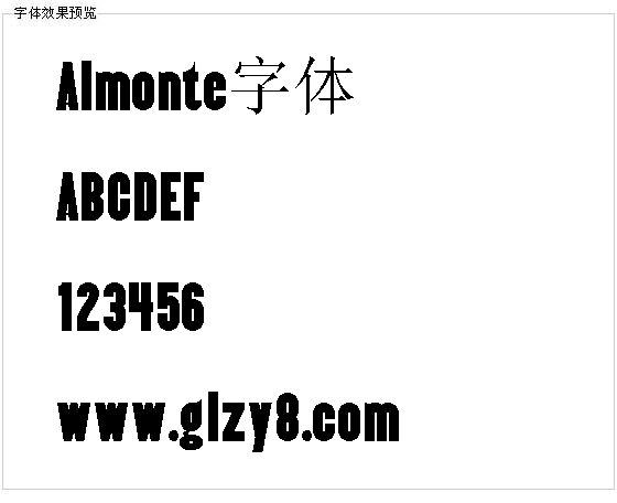 Almonte字体