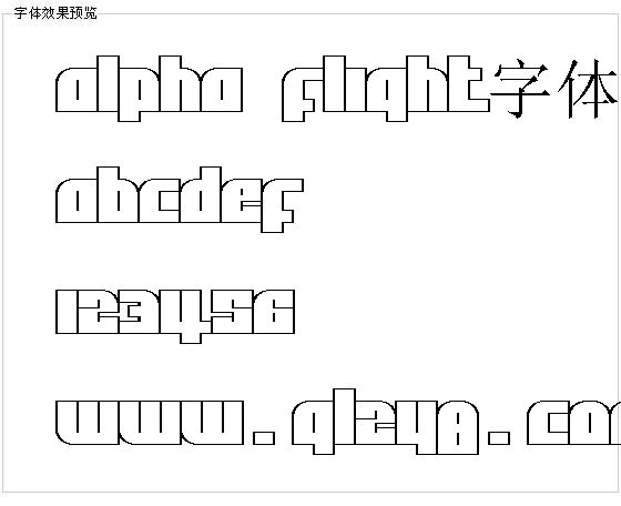 Alpha Flight字体