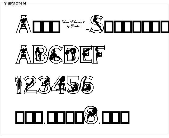 Alpha-Silouettes 2字体