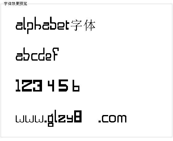 Alphabet字体