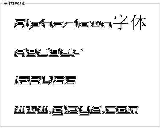 Alphaclown字体