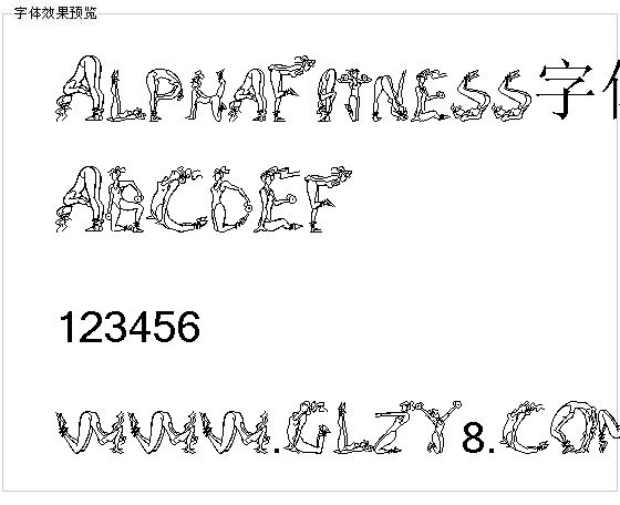 AlphaFitness字体