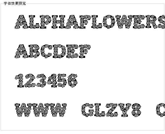 AlphaFlowers字体