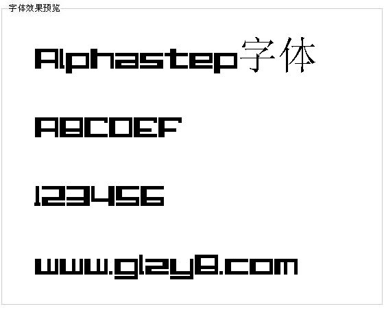 Alphastep字体