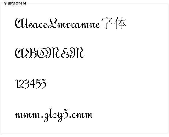 AlsaceLorraine字体