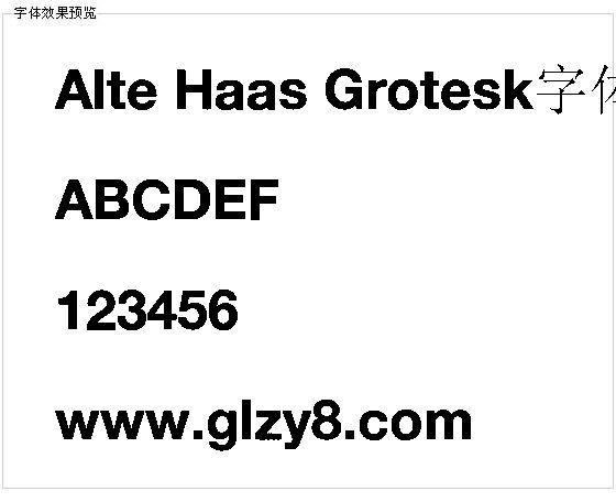 Alte Haas Grotesk字体