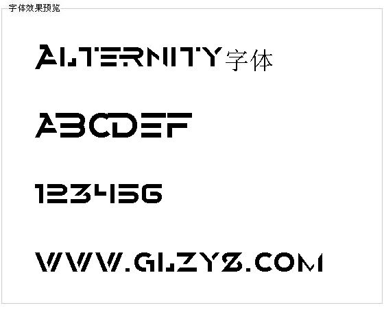 Alternity字体