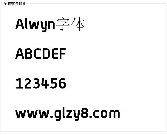 Alwyn字体