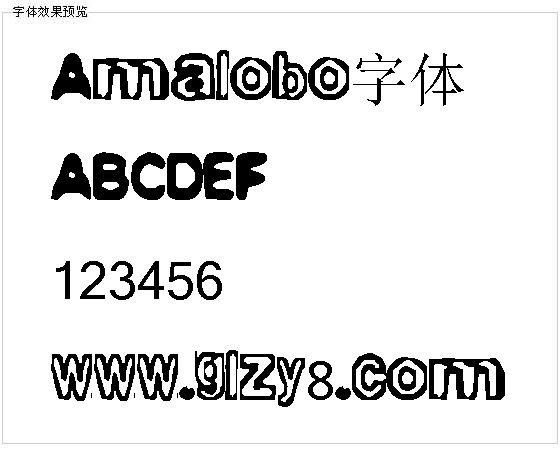 Amalobo字体