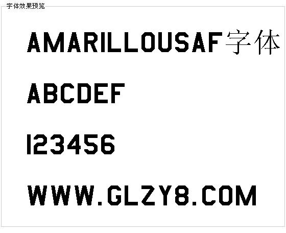 Amarillousaf字体