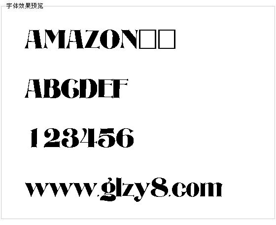 AMAZON字体