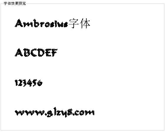 Ambrosius字体