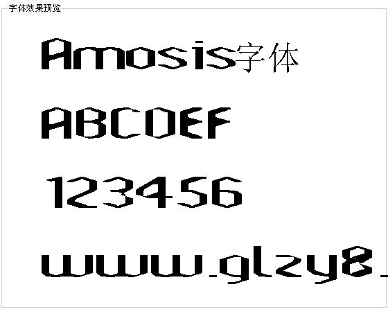 Amosis字体