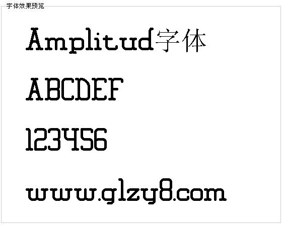 Amplitud字体