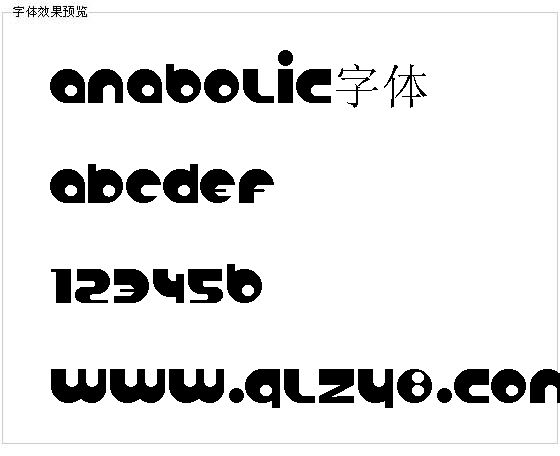 Anabolic字体