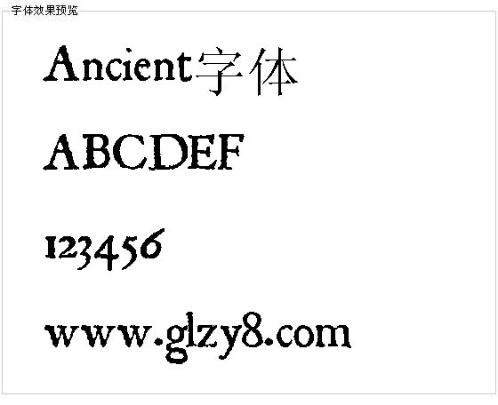 Ancient字体