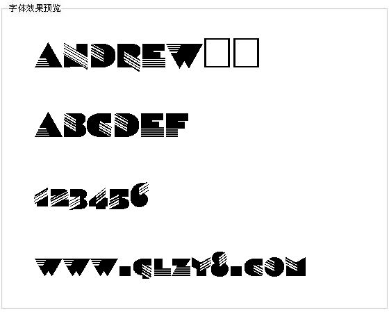 ANDREW字体