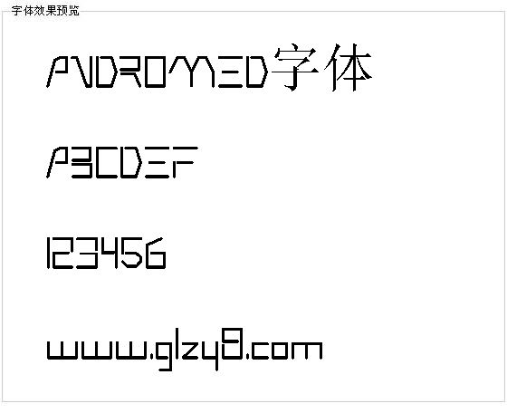 ANDROMED字体