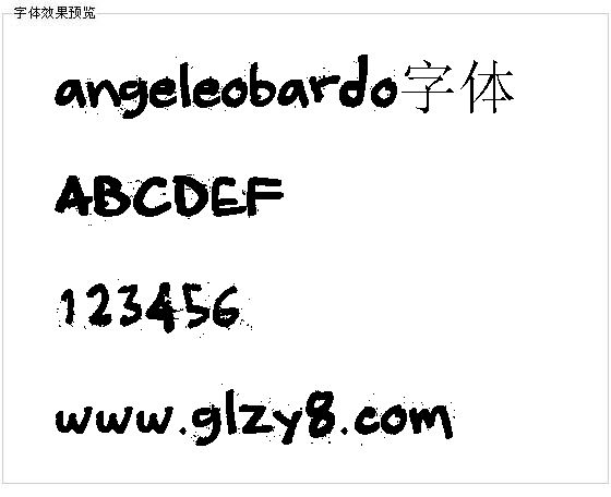 angeleobardo字体