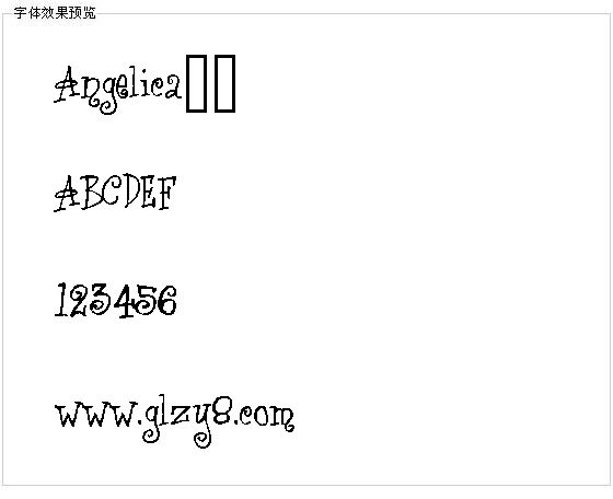 Angelica字体