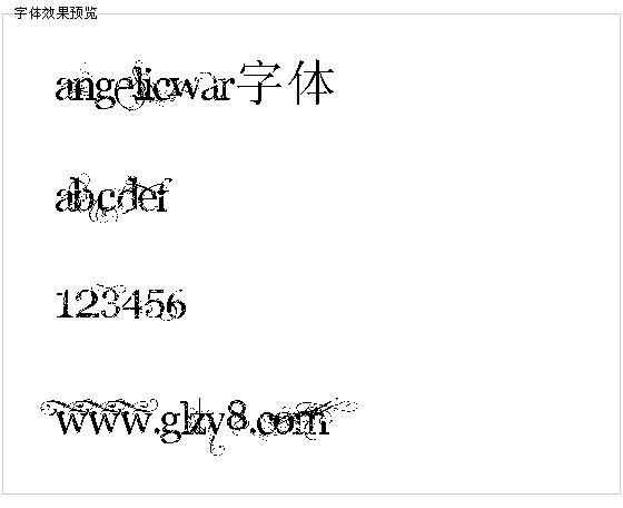 AngelicWar字体