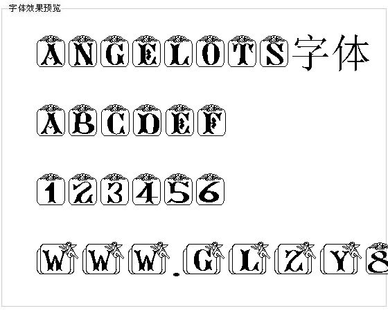 ANGELOTS字体