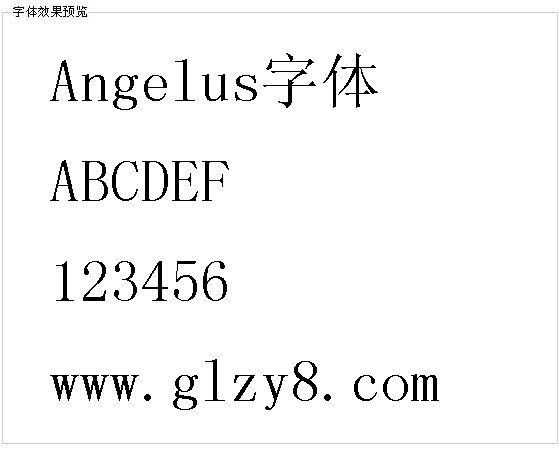 Angelus字体