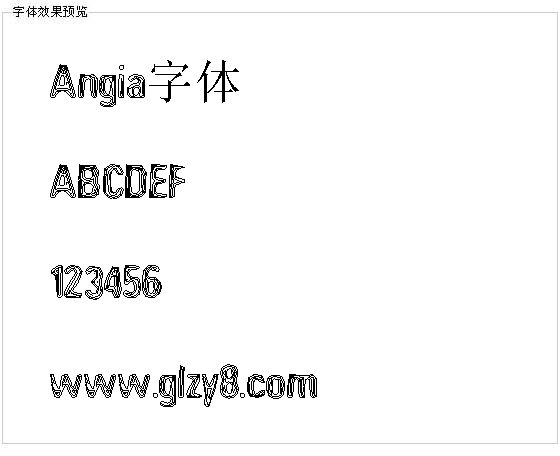 Angia字体