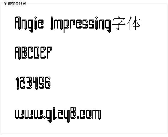 Angie Impressing字体