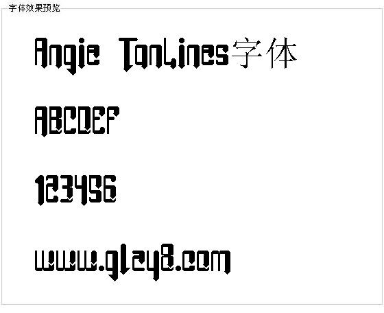 Angie TanLines字体