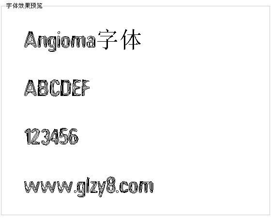 Angioma字体