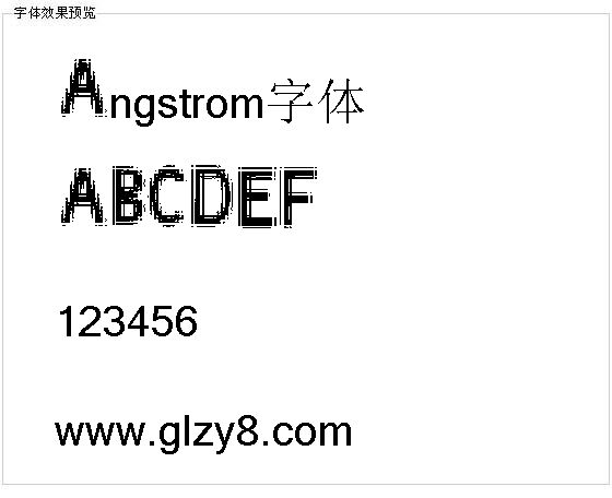 Angstrom字体