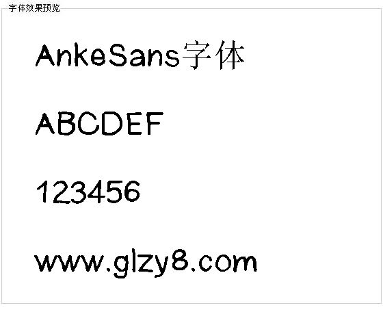 AnkeSans字体