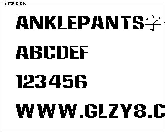 Anklepants字体