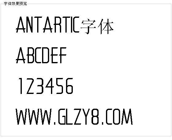 Antartic字体