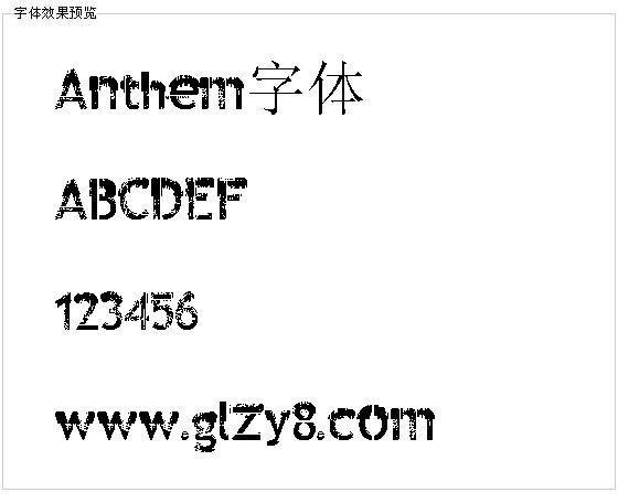 Anthem字体