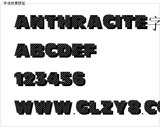 Anthracite字体