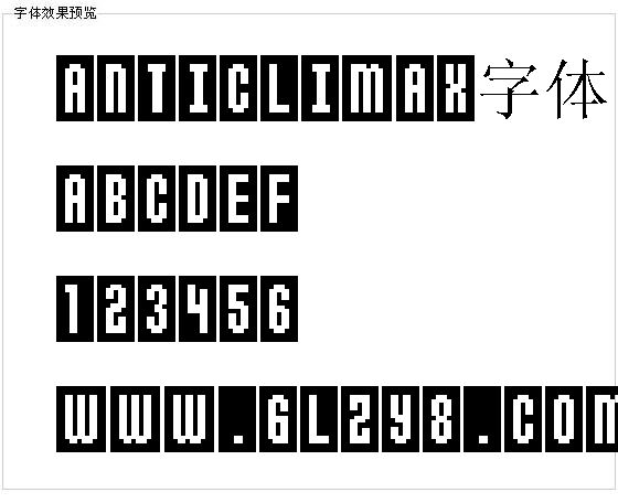 Anticlimax字体