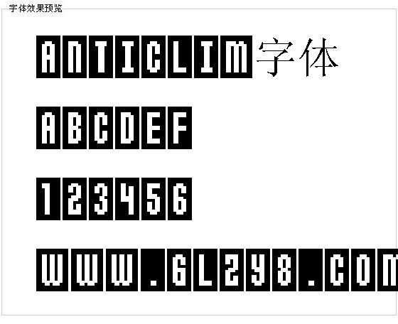 Anticlim字体