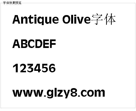 Antique Olive字体